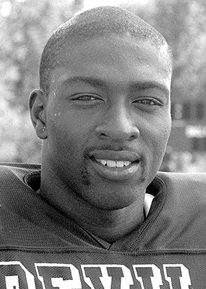 Michael Wilson, football and track, is in the Blue Devil Hall of Fame.