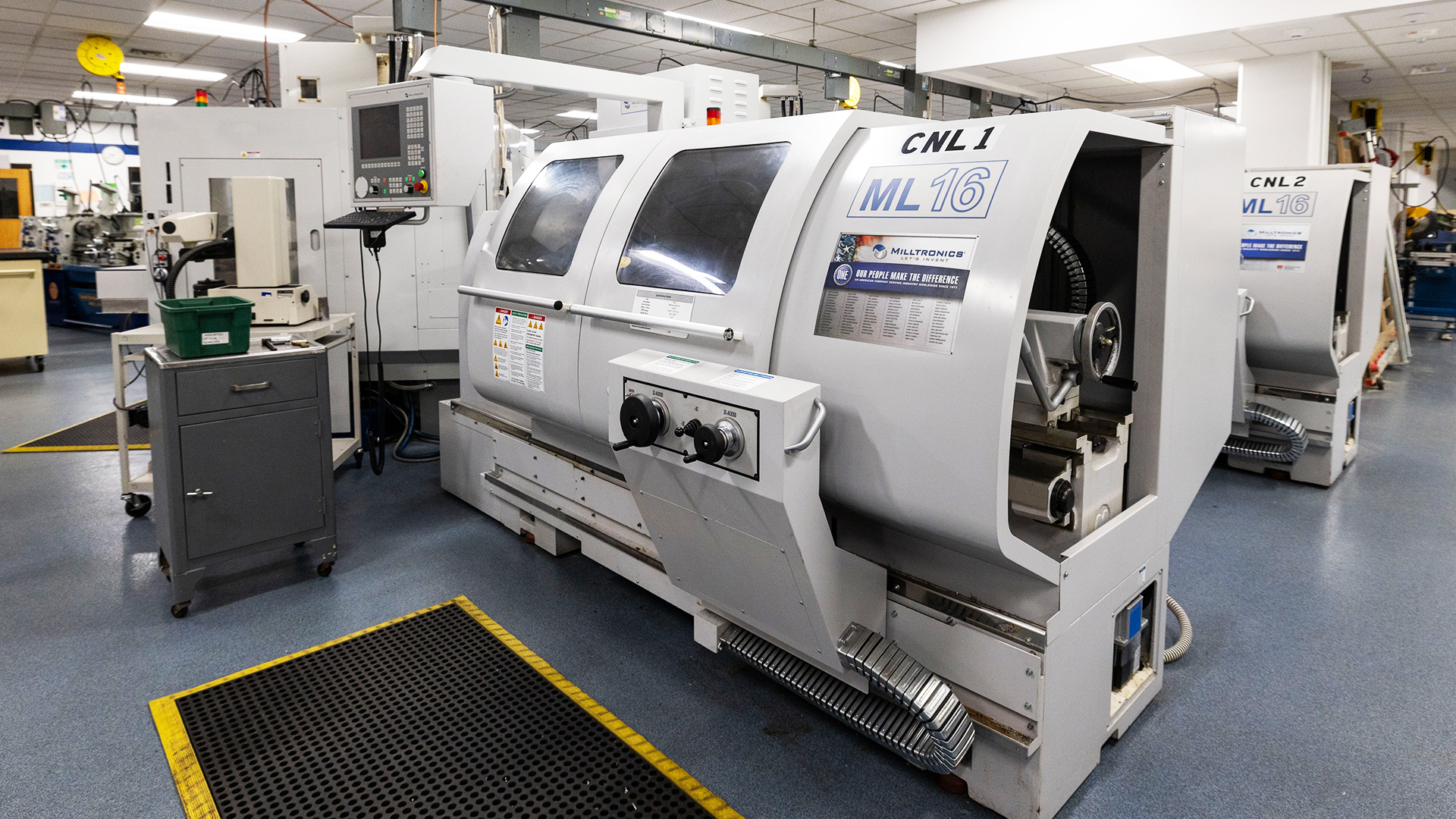 CNC ML16 Lathe in the Metal Forming and Finishing Lab UW-Stout
