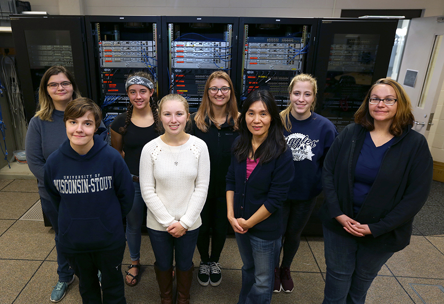New women students have helped boost enrollment in the computer networking and information technology major at UW-Stout.