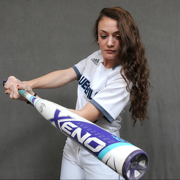 Mary Iliopoulos, a junior, is a mechanical engineering major at UW-Stout and standout player on the Blue Devils softball team.