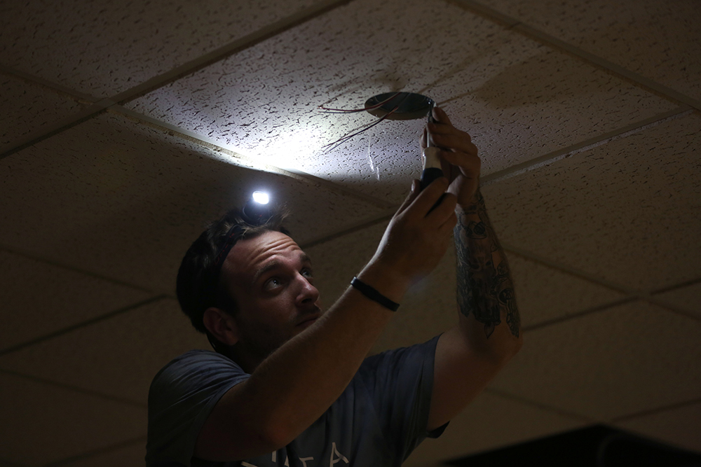 The new energy-efficient lighting being installed this summer is expected to save the university nearly $89,000 a year in energy costs.