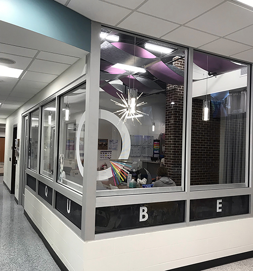 The Qube in Merle M. Price Commons is UW-Stout’s LGBTQ student resource center.