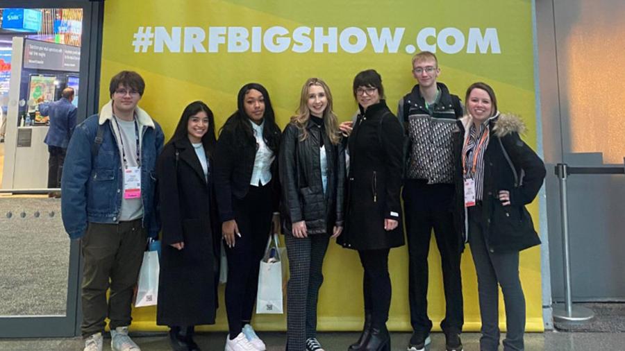 Students at the National Retail Federation Big Show