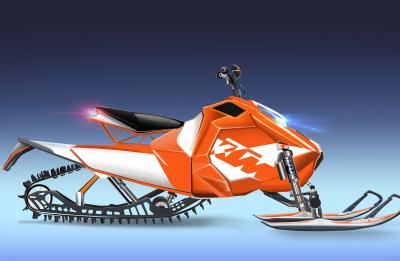 Follett's snowmobile design