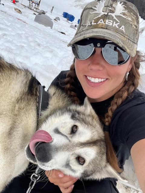 Chloe Beatty has worked for two summers in Alaska as a sled dog guide.